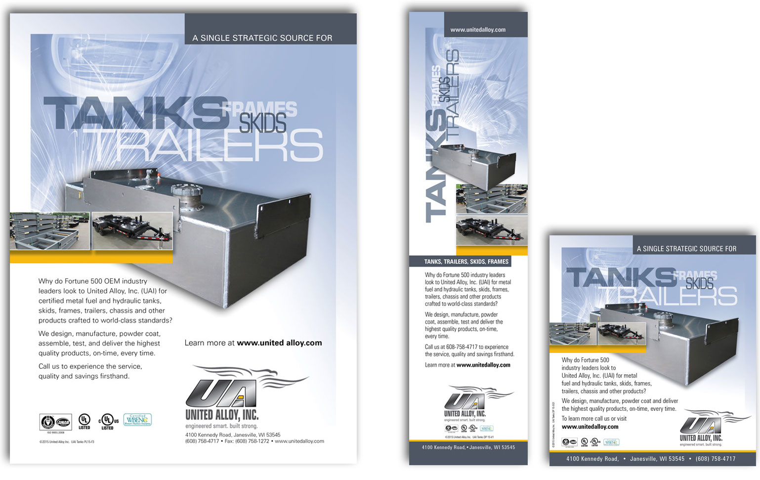 UAI National Ads - Tanks - Trailers - Frames - Skids